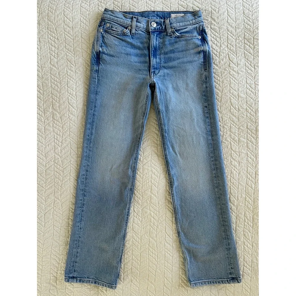 AYR The Roadie Size 24 Ghost Ranch Light Wash Relaxed Straight Jeans